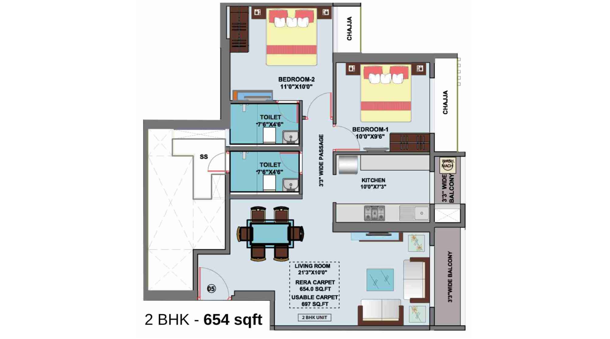 Typical-Floor-Plan-Larkins-315-Codename-Legend-Floor-Plan-2-BHK-654-sqft